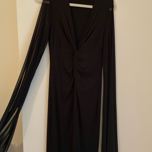 SHEIN women’s Evening Dress, front split. Sheer loose sleeves. Size S - Picture 9 of 9